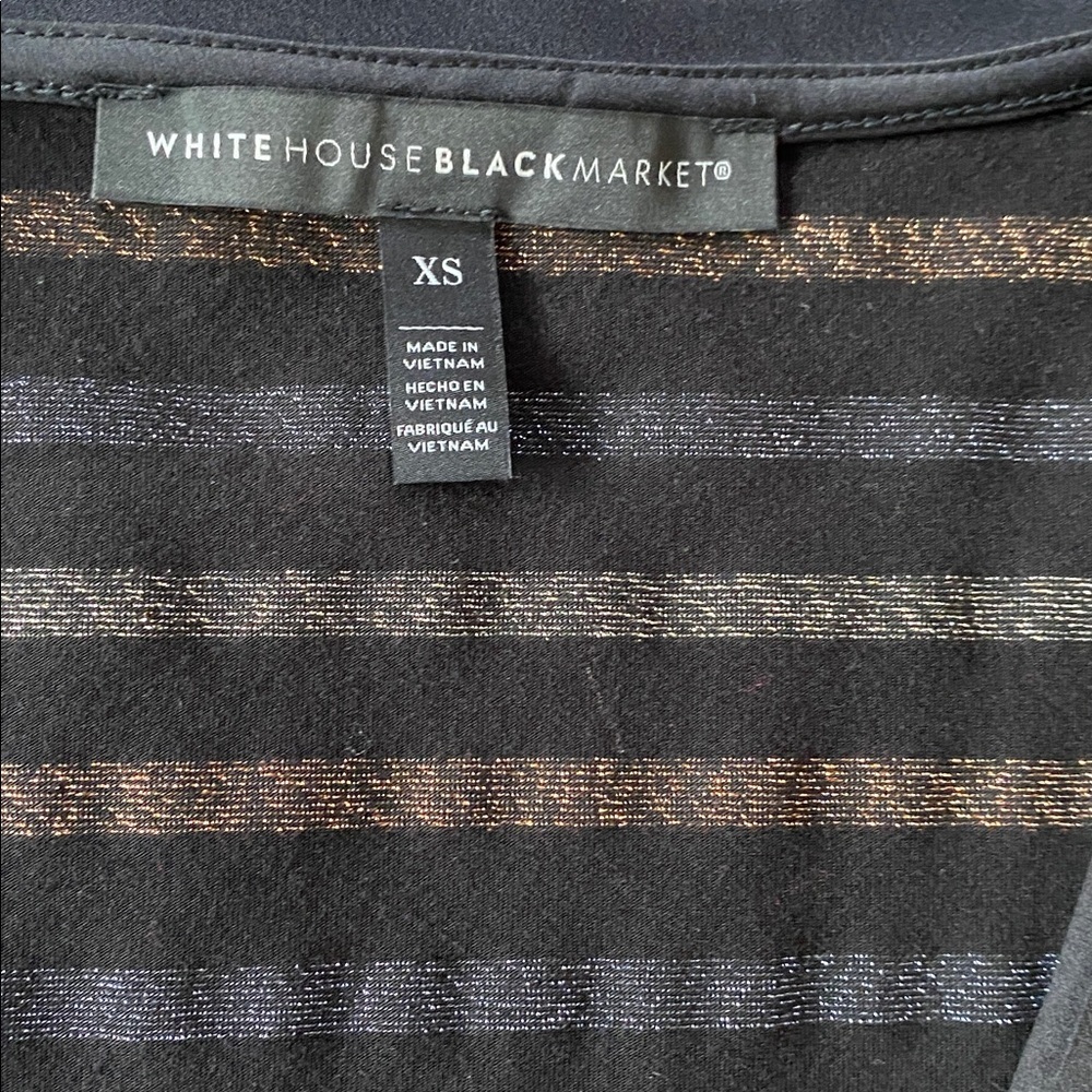 WHBM Sparkly V Neck Blouse - Picture 2 of 5